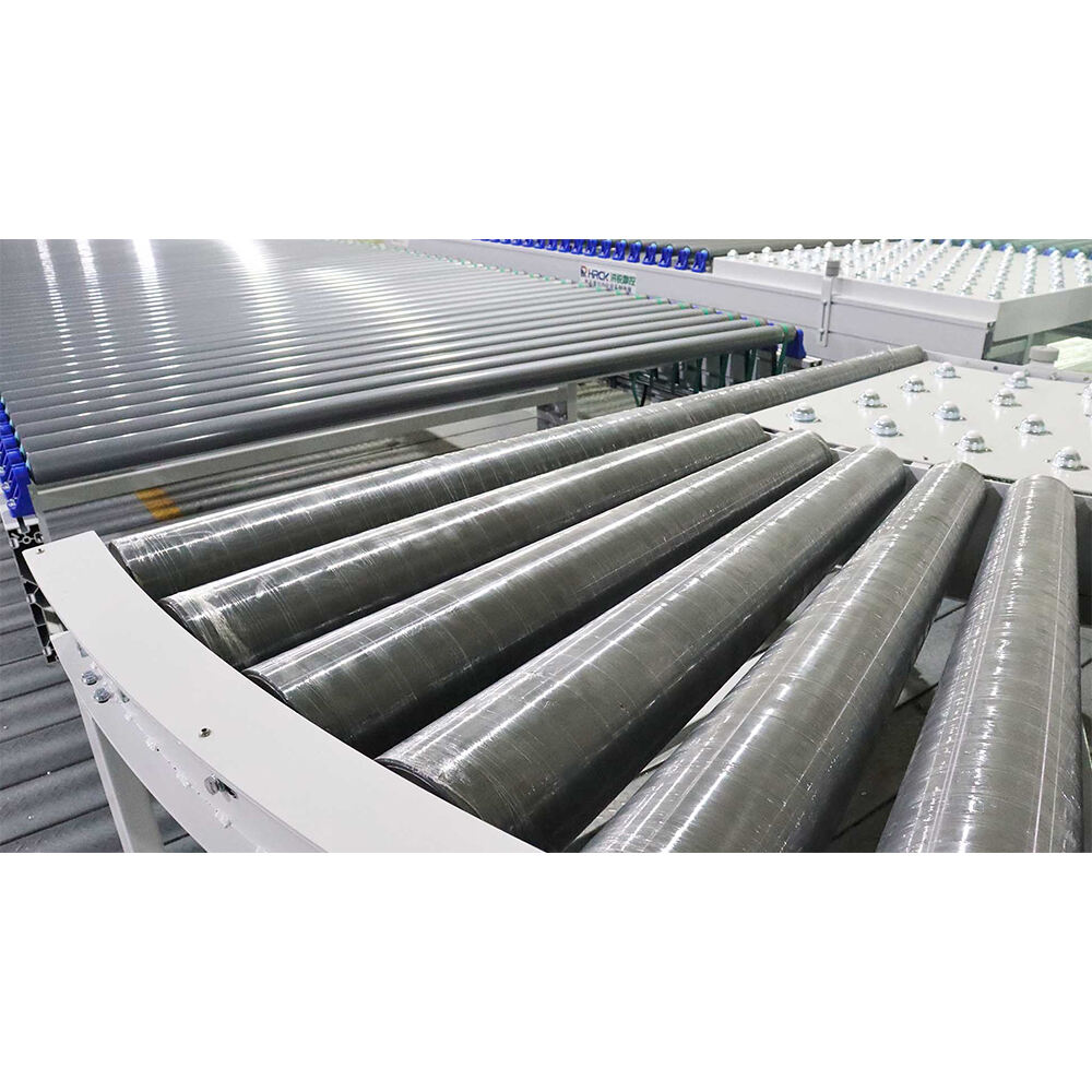 High speed edge banding unit with return conveyor for cabinet door