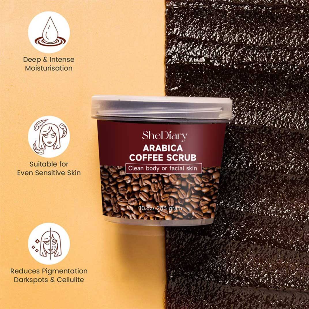 Arabica coffee scrub