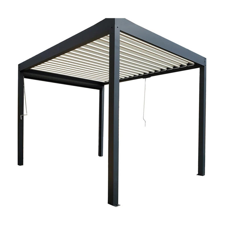 Opening Roof Louver Luxury Garden Electric Aluminium Gazebo