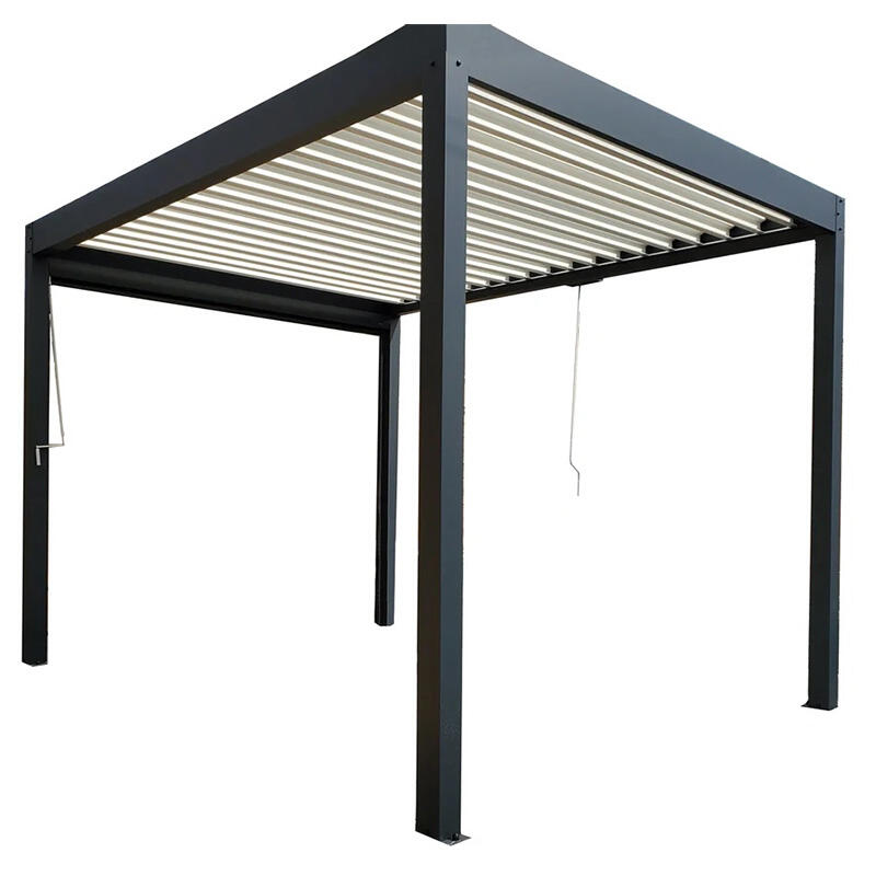 Opening Roof Louver Luxury Garden Electric Aluminium Gazebo