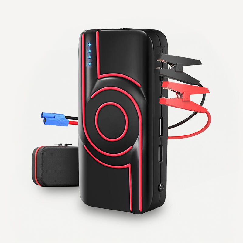 KUROKU CAR JUMP STARTER KC-12  12000mah Car Jump Starter Power Bank Portable Car Battery Booster wireless charger emergency pack car jump starter power bank