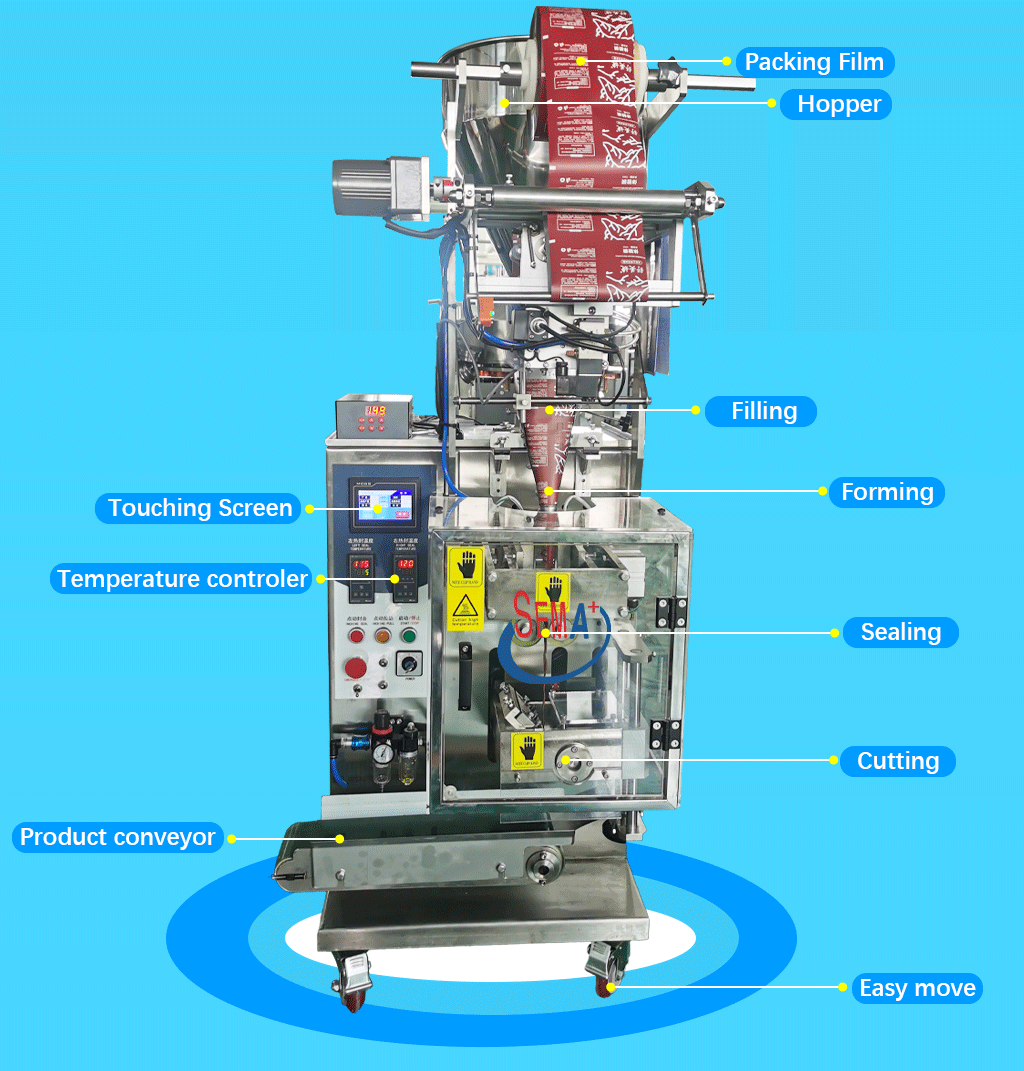 Automatic Granule Suger Sachet Packing Machine Pouch Packaging Machine  Manufacturer factory