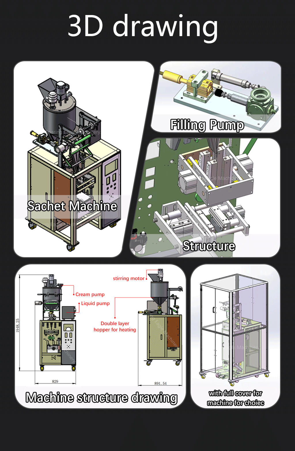 Cream Gel Jelly Special Irregular Shape Liquid Juice Bag Sachet Packaging Machine details