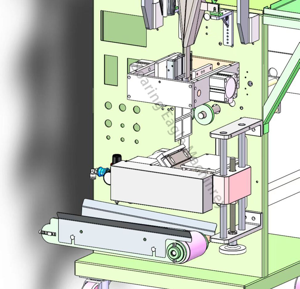 Double lanes sauce vegetable powder granule two lanes twin pack sachet packing machine supplier