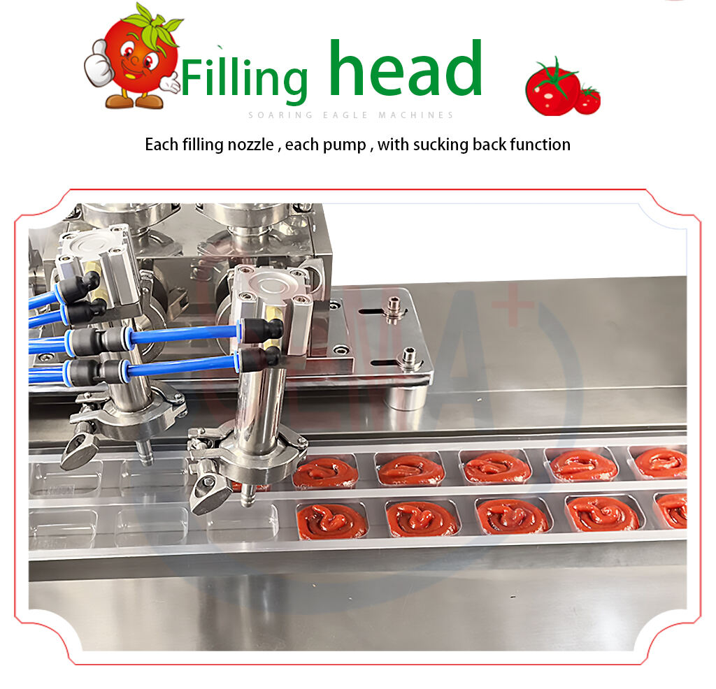Automatic Honey Butter Sauce Chocolate Cream Liquid Filling Olive Oil Bubble Cover Packaging Machine factory