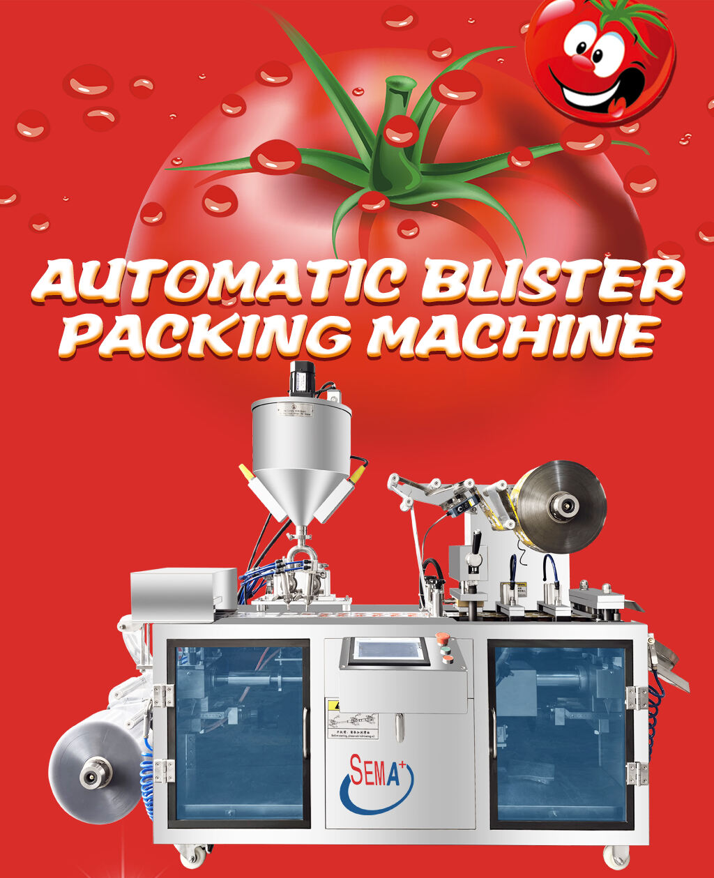 Honey bubble blister packaging machine olive oil chocolate jam tomato sauce liquid packaging machine manufacture