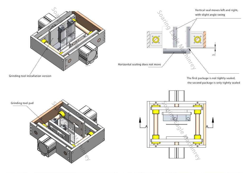 Double lanes sauce vegetable powder granule two lanes twin pack sachet packing machine supplier