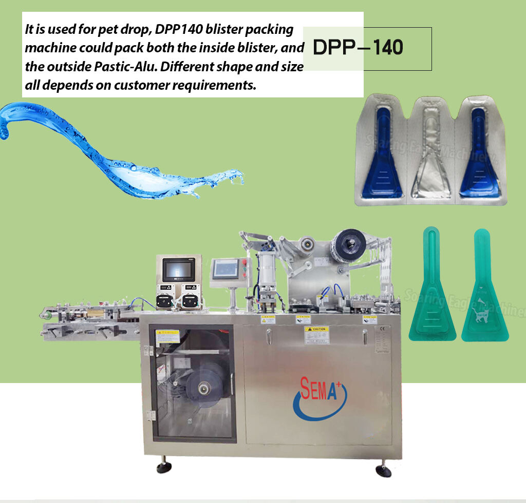High Speed Automatic Pet Drop Inner and Outside Blister Packing Machine details