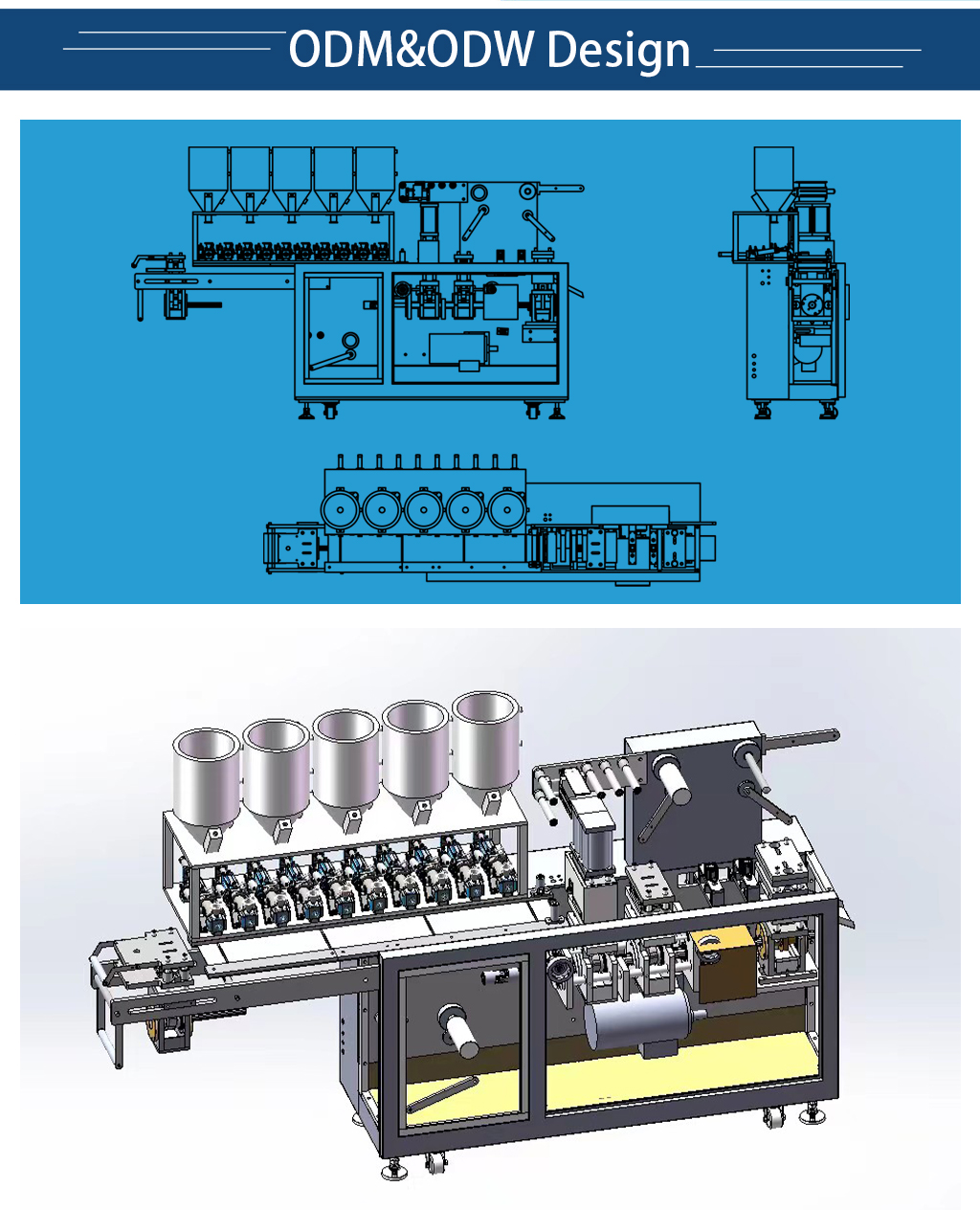 Automatic Double Pumps Liquid Cream Blister Cosmetics Blister Packing Machine supplier