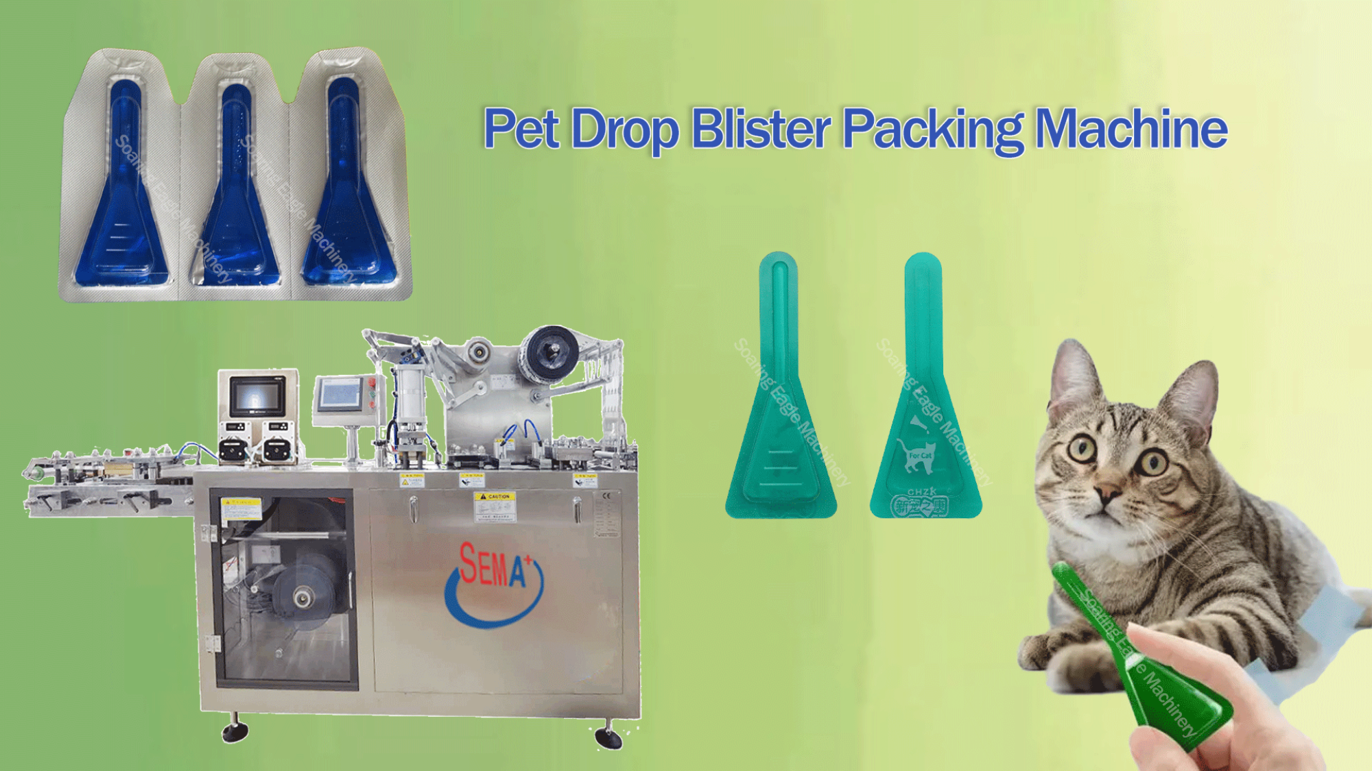 Hot sale liquid pet drop blister packing machine