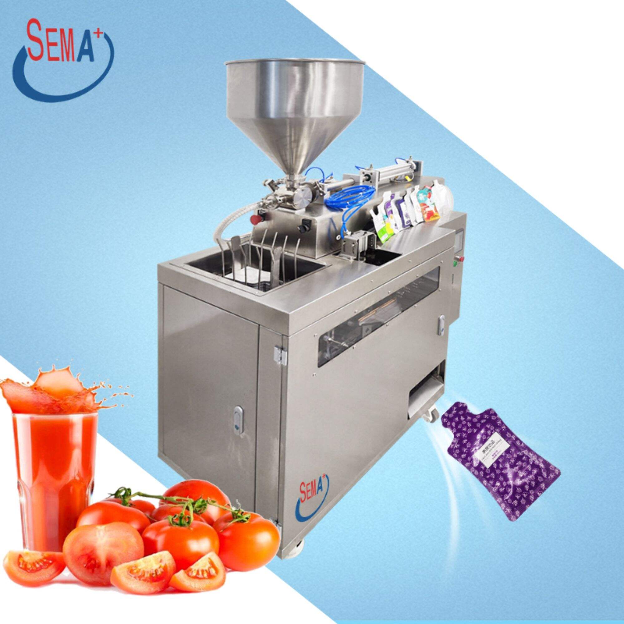 Paste jam filling machine viscous liquid paste automatic horizontal packaging machine