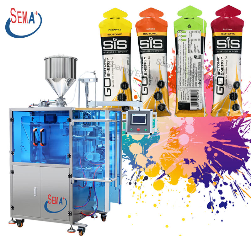 Automatic Energy Gel Sports Nutrition Irregular Shaped Bag stick Packing Machine