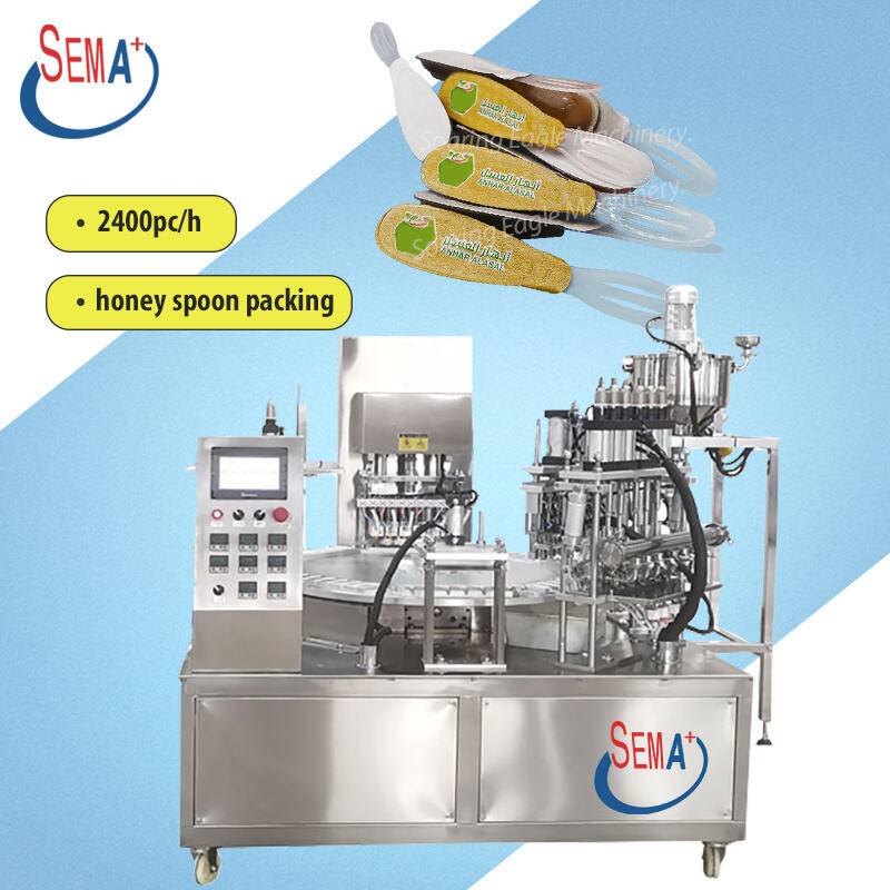 5g 7g 10g Small Honey Spoon Filling Sealing Packaging Machine