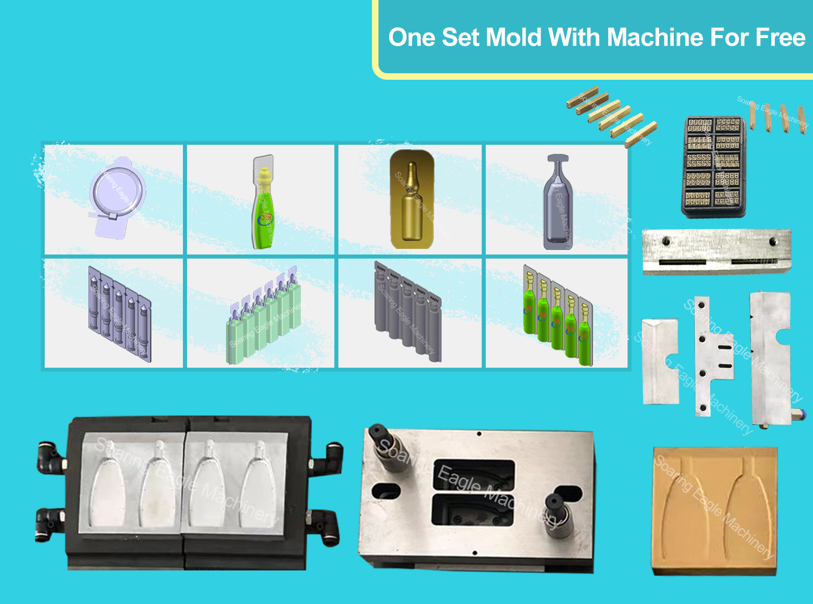 Full Automatic medical label weighting easy open plastic ampoule liquid filling packing machine details
