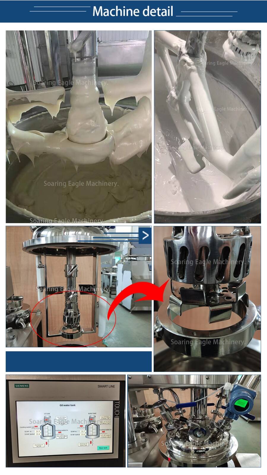 Cosmetic Cream Peanut Butter Mixer Making Machine Hair Color Cream Mixer Ointment Vacuum Homogenizing Emulsifier Mixing Machine manufacture