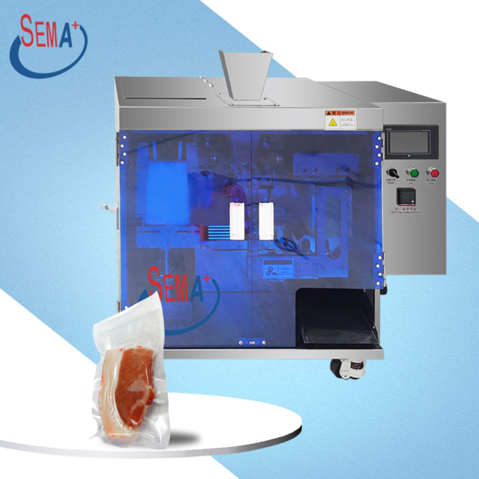 Premade vacuum corn meat sachet vacuum packing machine