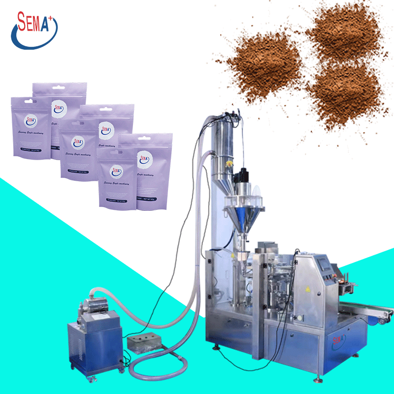 Automatic Doypack Premade Chilli Powder Flour Spice Coconut Granule Rice Vacuum Ziplock Bag Zipper Pouch Sachet Packing Machine