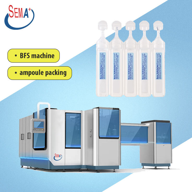 Aseptic bfs Filling Machine Automatic Plastic Ampoule Liquid Filling And Sealing Machine 1 ml - 20 ml