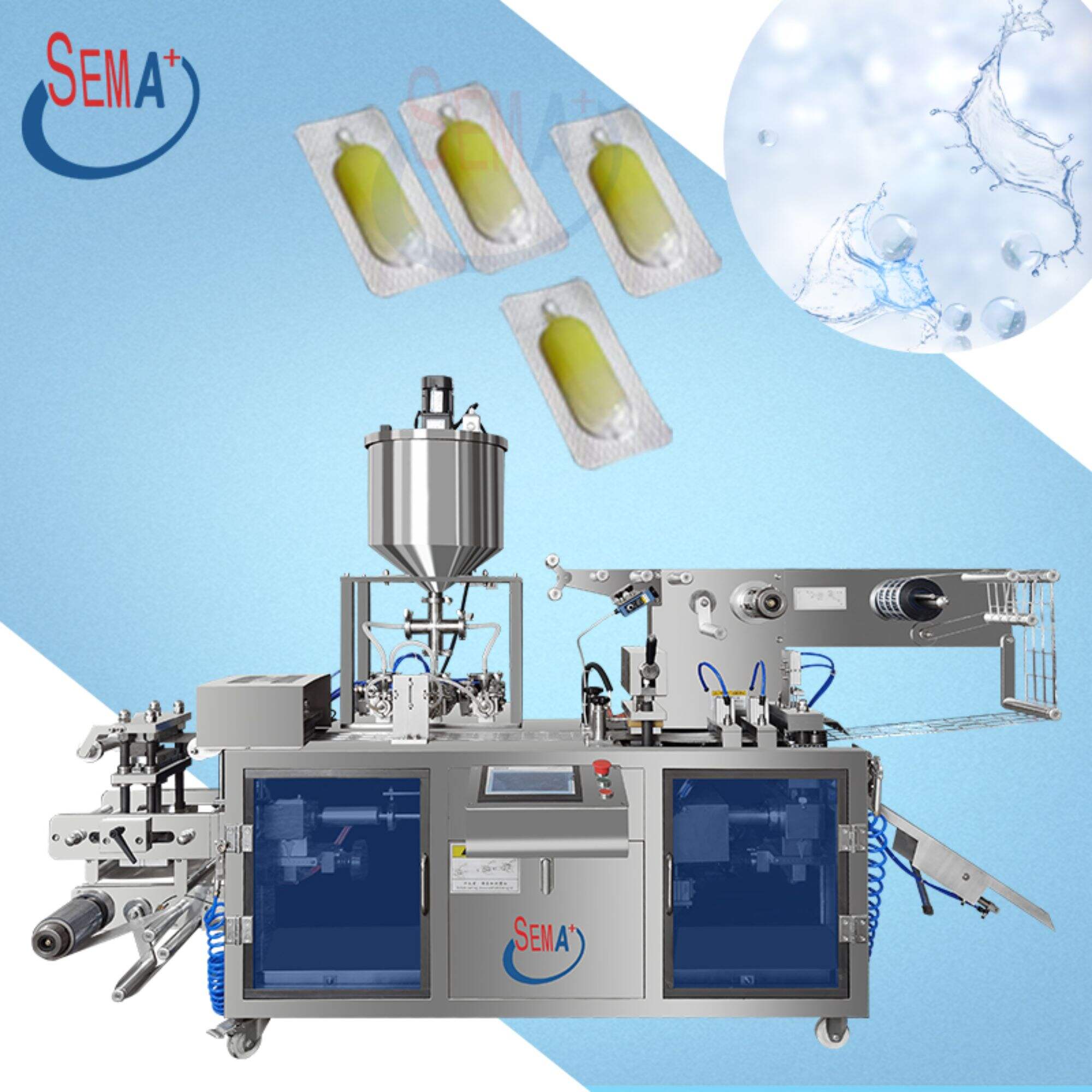 Cosmetic pharmaceutical cream customized blister packaging machine