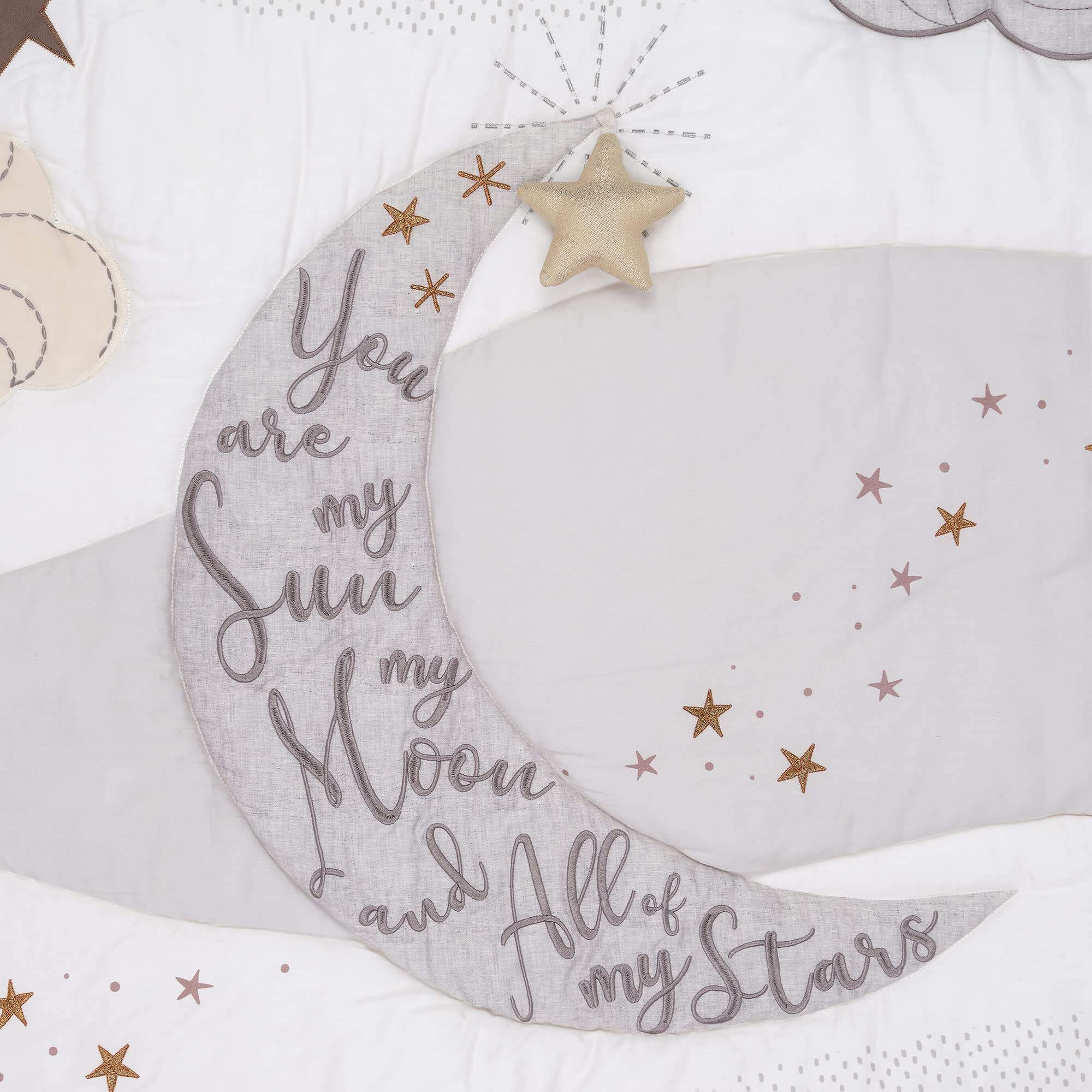 Goodnight Moon 3-Piece Celestial Nursery Baby Crib Bedding Set factory