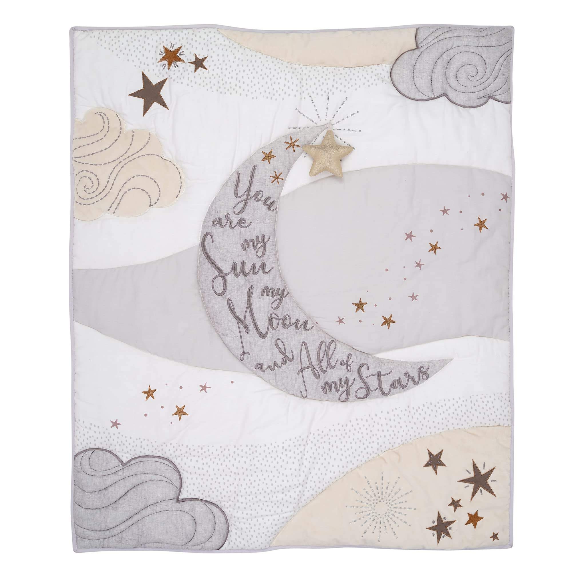 Goodnight Moon 3-Piece Celestial Nursery Baby Crib Bedding Set factory