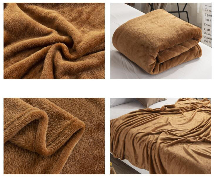 Aoyatex Custom Solid Flannel Fleece Blanet Designer Blanket Luxury Soft Warm  Blanket for Sofa details