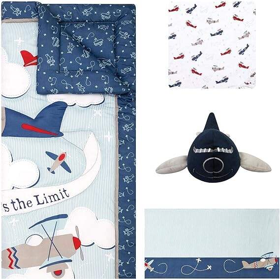 Adventure Awaits 4-Piece Baby Nursery Crib Bedding Set supplier