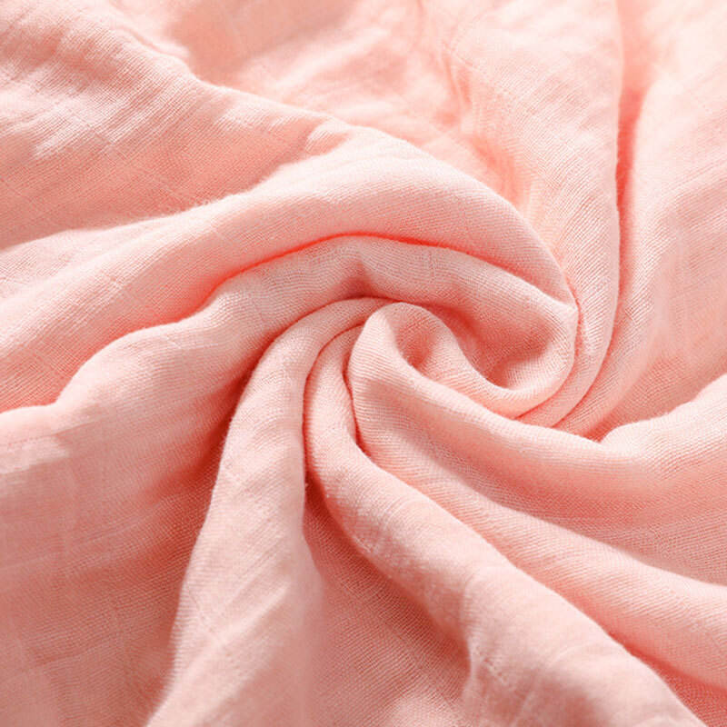 Organic Newborn Solid Bamboo Cotton Baby Blanket Multi-use Baby Muslin Swaddle details