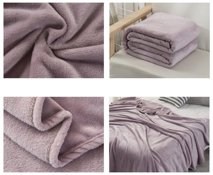 Aoyatex Custom Solid Flannel Fleece Blanet Designer Blanket Luxury Soft Warm  Blanket for Sofa details