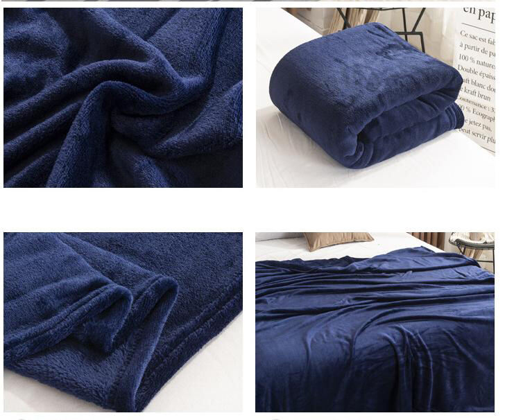 Aoyatex Custom Solid Flannel Fleece Blanet Designer Blanket Luxury Soft Warm  Blanket for Sofa manufacture