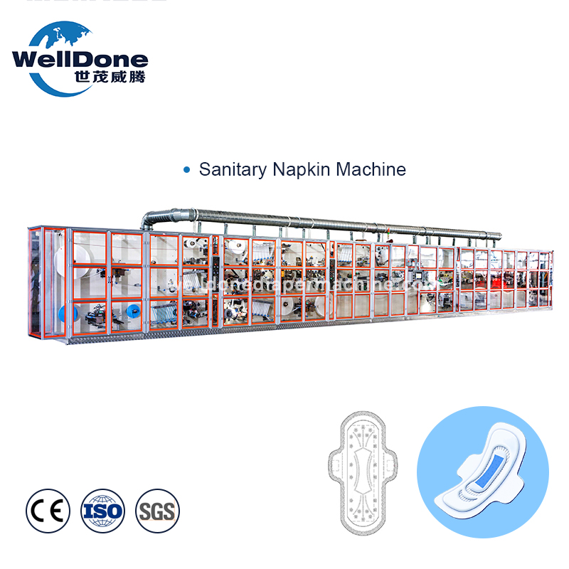 WellDone - Рентабилна машина за производство на дамски превръзки с пълно серво управление