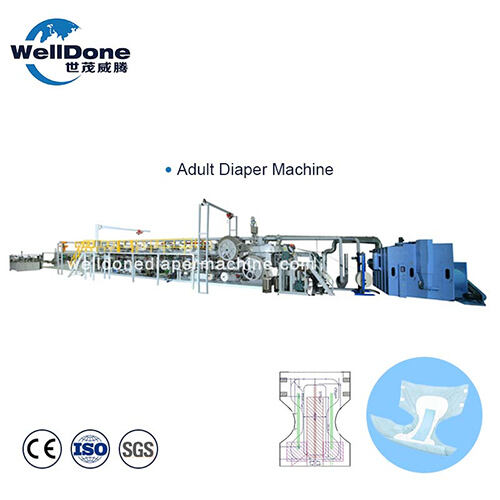 WellDone - 새로운 풀 서보 성인용 기저귀 제조 기계 생산 라인
