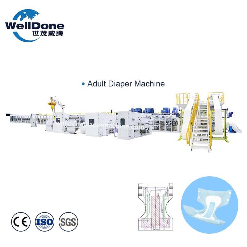 WellDone - Böyüklər üçün uşaq bezi maşını Tam avtomatik Quanzhouda hazırlanmışdır