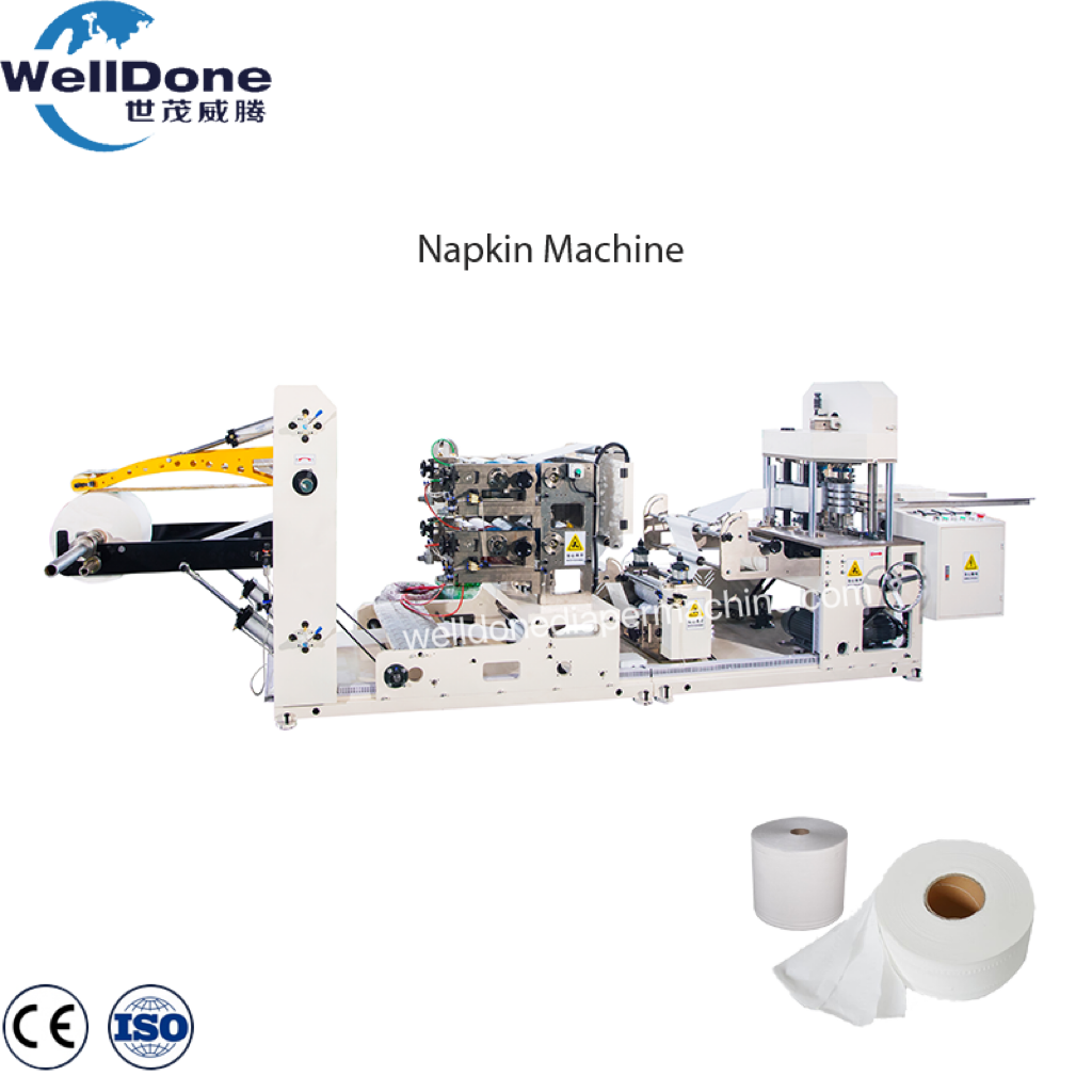 Linha de produção de papel higiênico para máquina de papel higiênico WellDone-Full automática