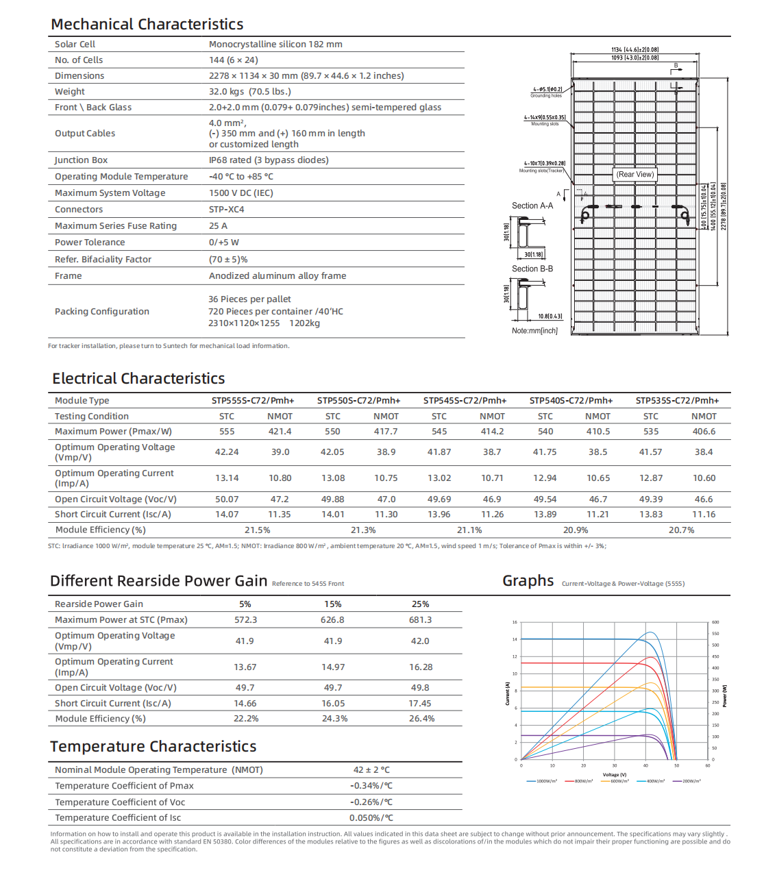 High efficiency 550W PV panel solar photovoltaic panel module for solar energy system factory