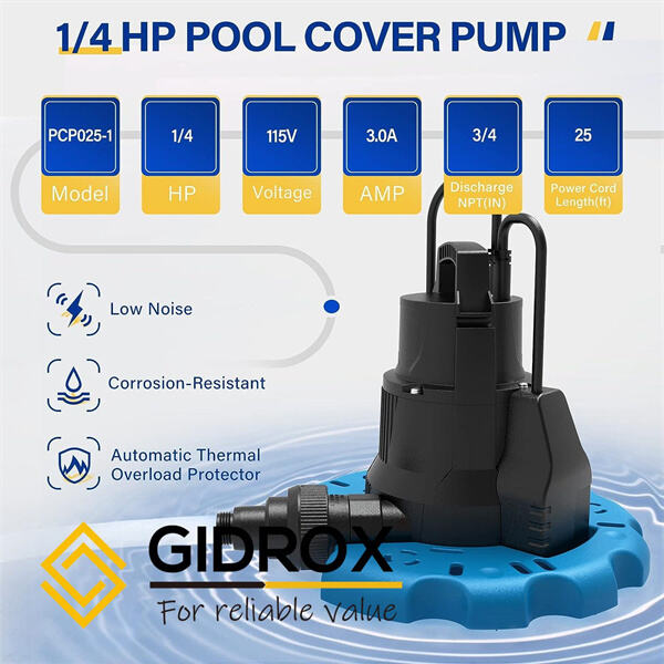 Say goodbye to manual siphoning and draining with an automatic pool cover pump.