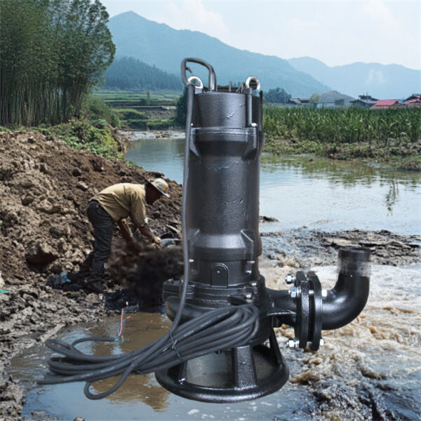 Pompe à eaux usées submersible pour applications résidentielles