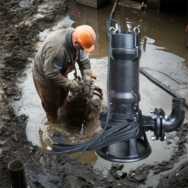 Pompe à eaux usées submersible pour petits espaces