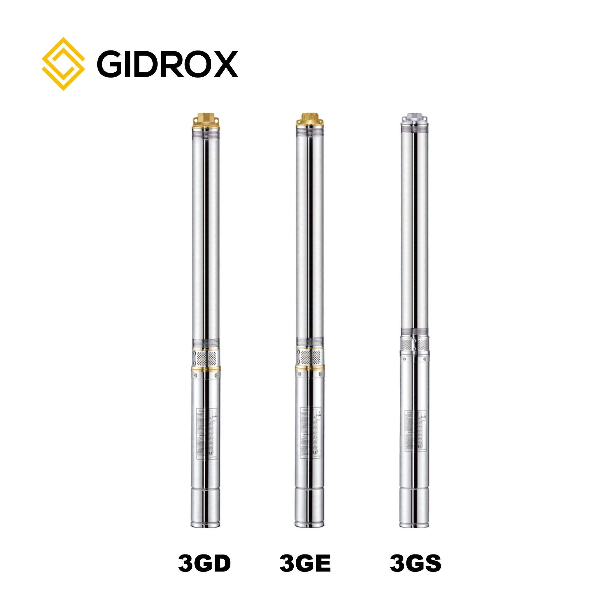 GIDROX SUBMERSIBLE BOREHOLE PUMP-3GD/3GE/3GS