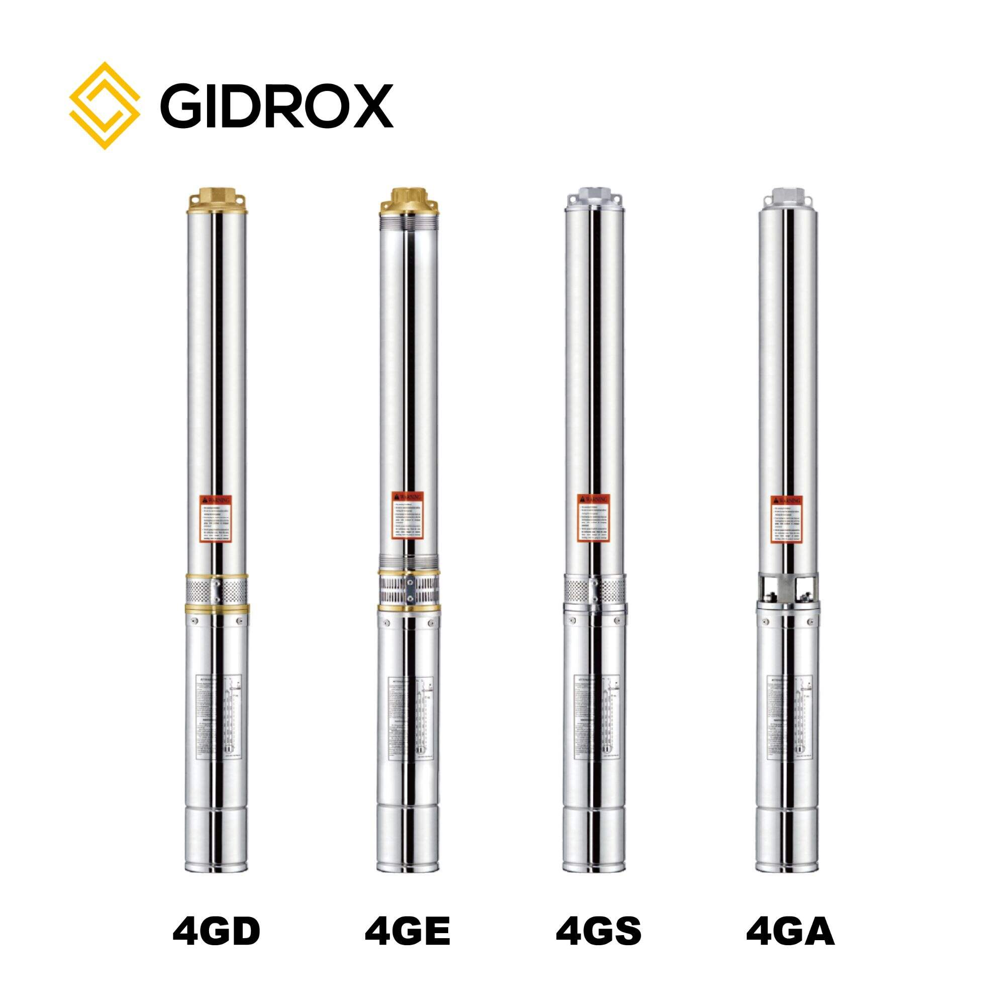 GIDROX SUBMERSIBLE BOREHOLE PUMP-4GD/4GE/4GS/4GA