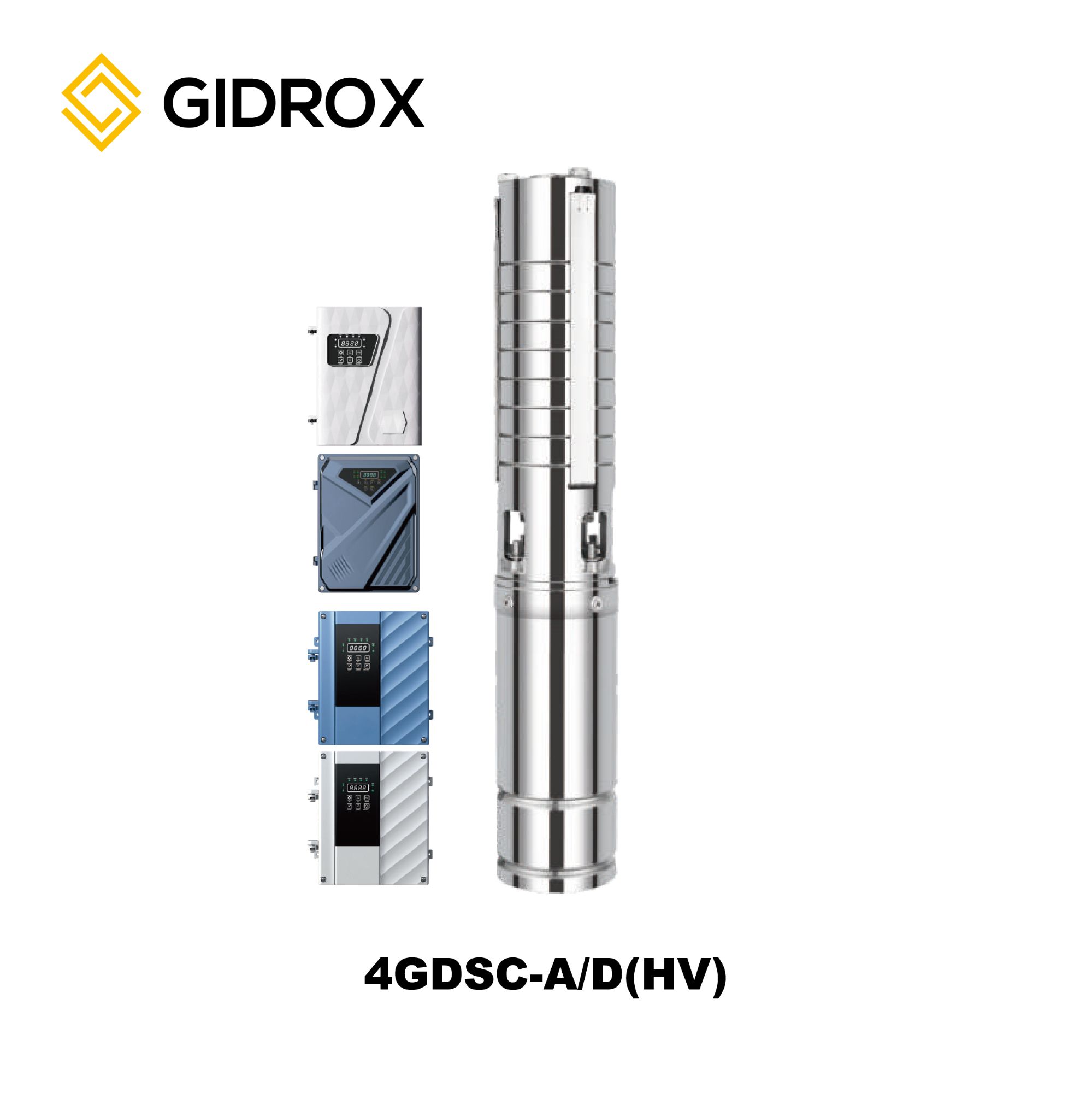 GIDROX DC SOLAR BOREHOLE PUMP-4GDSC-A/D(HV)