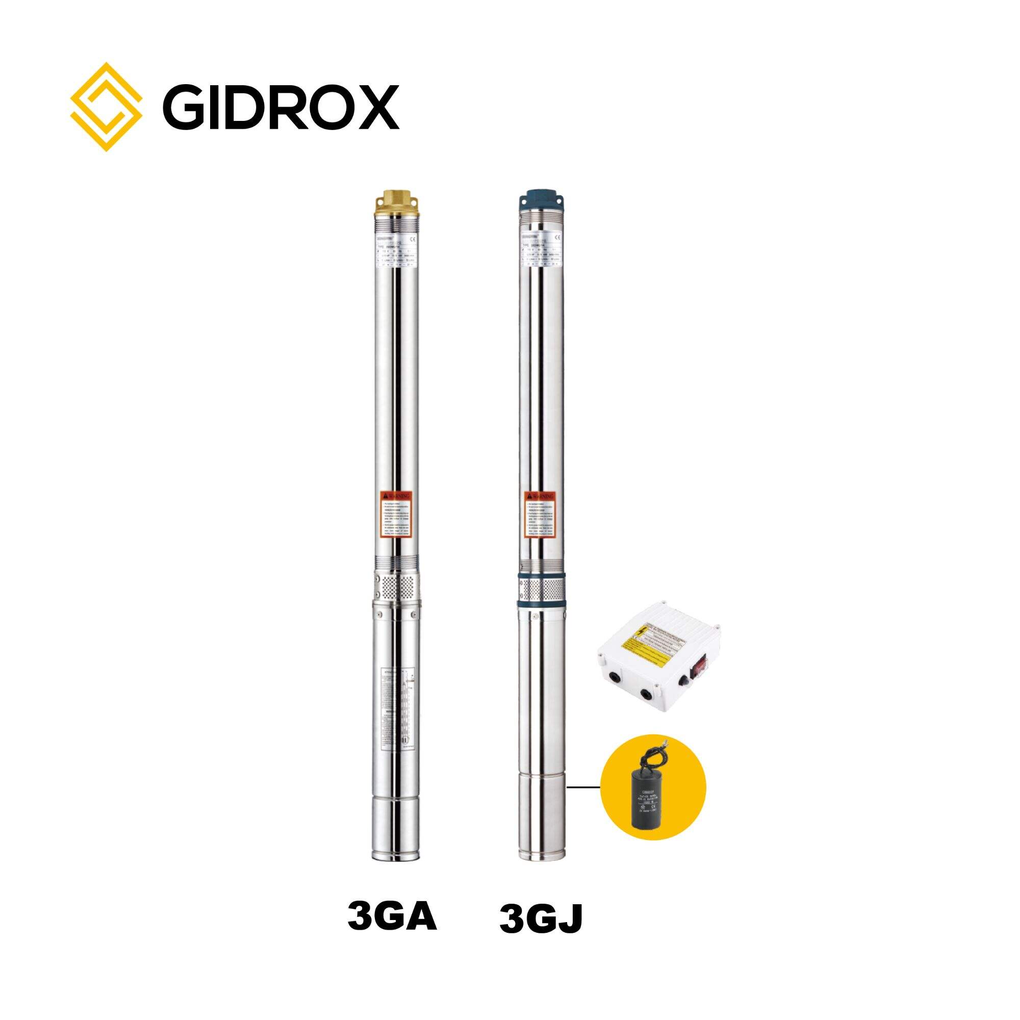 GIDROX SUBMERSIBLE BOREHOLE PUMP-3GA/3GJ