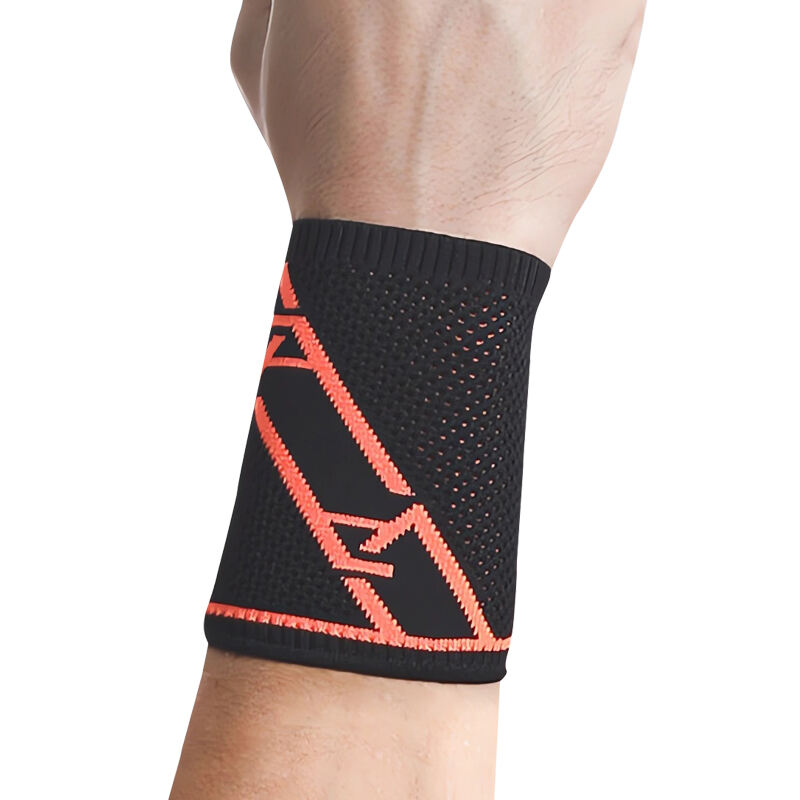 8002 Knitting Sports Fitness Wrist Band Nylon Wrist Brace Tennis Wristbands