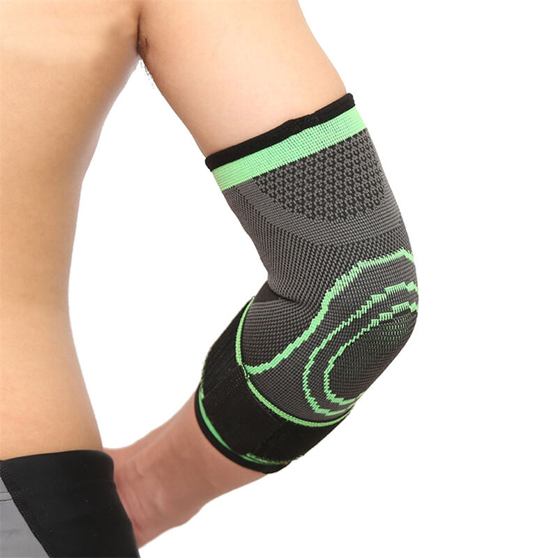 7548 Knitted Elastic Elbow Sleeve With Adjustable Strap For Basketball