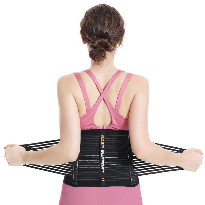 8201 Summer Breathable Mesh Fabric Waist Support Spine Support Lumbar With Reflective Stripe For Night Running