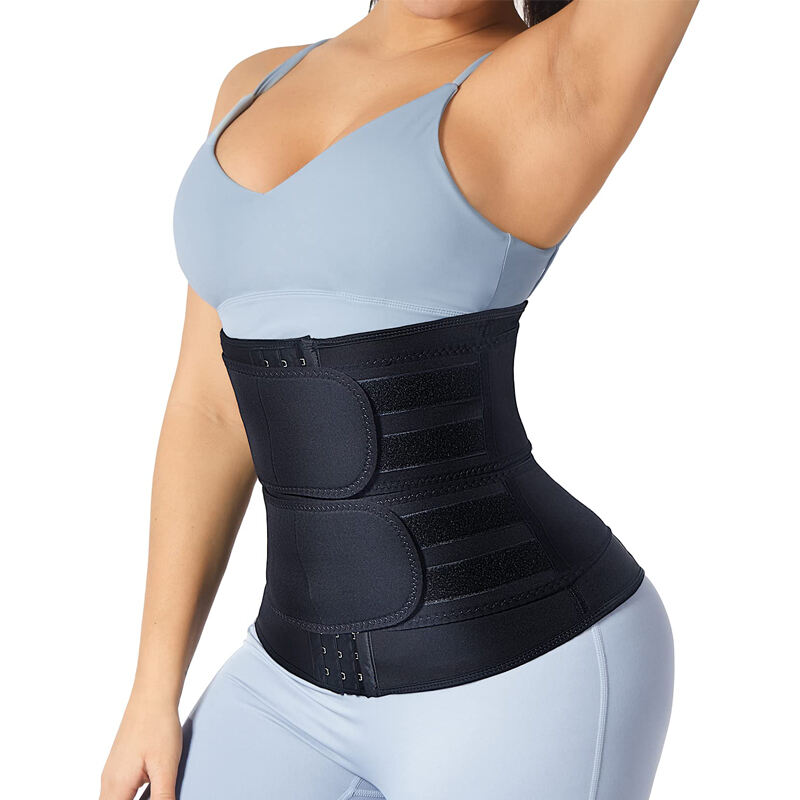 HY01689 Women Waist Trainer Belt Tummy Trimmer Workout Slim Belly Band For Weight Loss