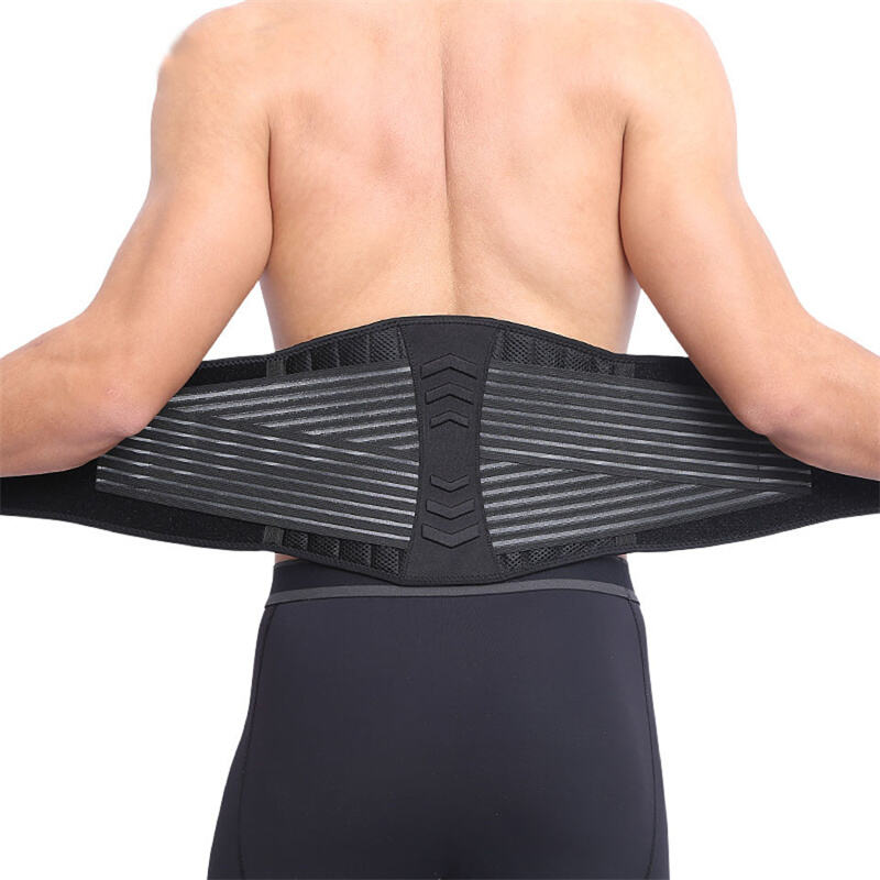 7998 Double Pull Waist Trainer Waist Back Support Belt For Sports