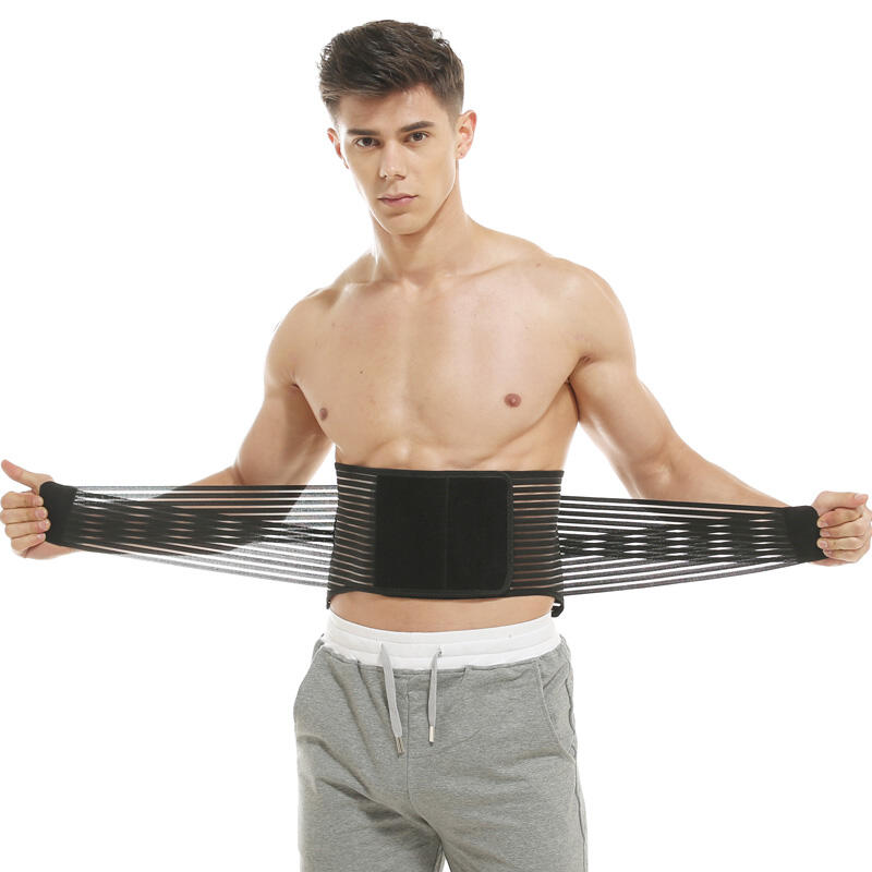 7996 Summer Breathable Mesh Fabric Double Pressure Back Brace Lumbar Support For Workout