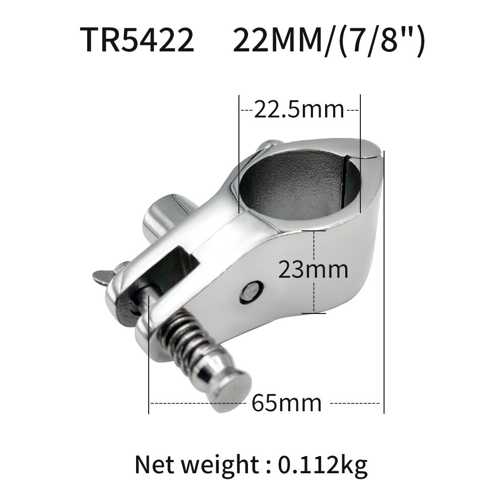 product wrench type pipe clamp with pin stainless steel marine fitting687-2