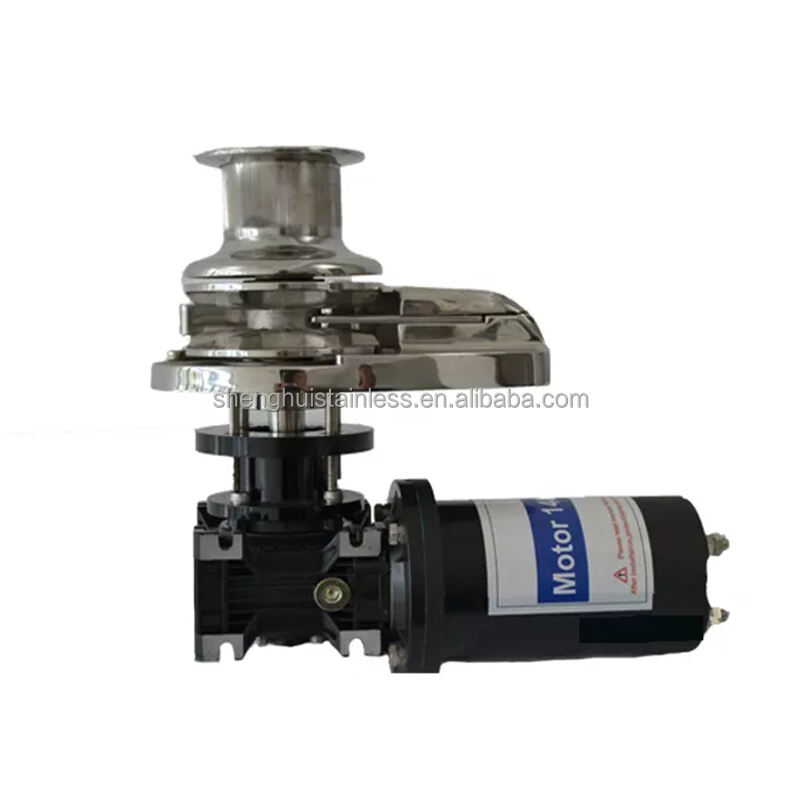 product shenghui oem odm horizontal 24v 12v boat capstan winch sail boat electric boat anchor winch-3